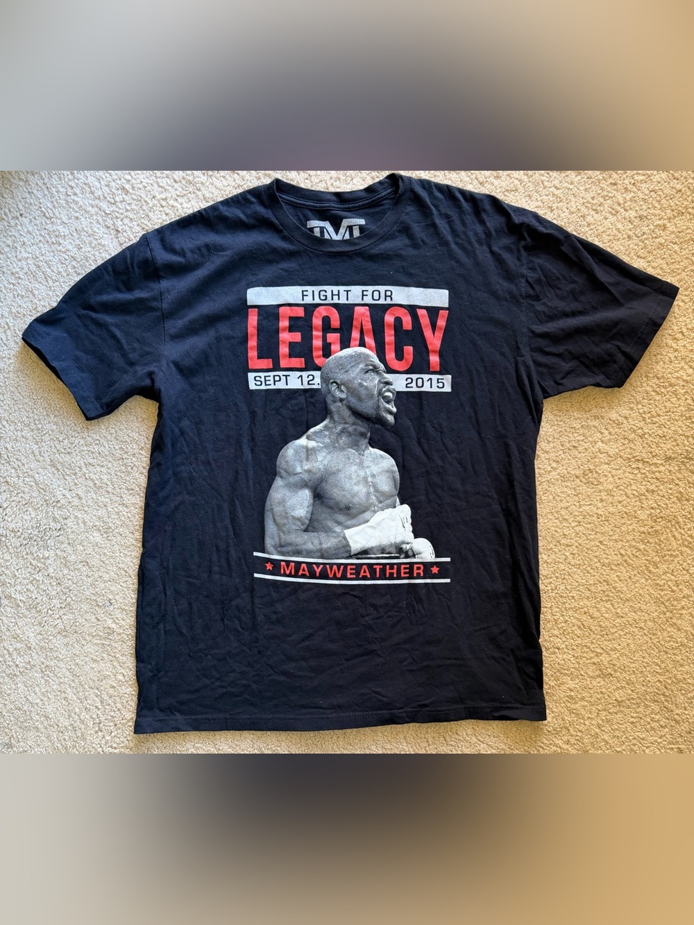 TMT Floyd Mayweather "Fight For Legacy" 2015 1st Edition Tee / Size XL